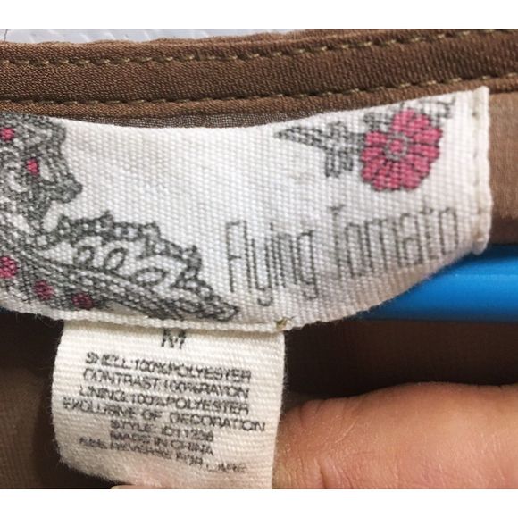 Flying Tomato Purple and Brown Embroidered Short Dress - Picture 3 of 8